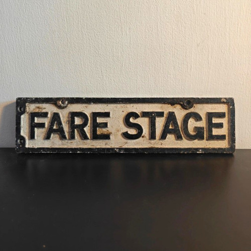 Fare stage cast metal bus - fare,